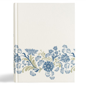 CSB Notetaking Bible, Large Print Edition, Cream Floral Cloth Over Board by CSB Bibles by Holman, 9798384533405