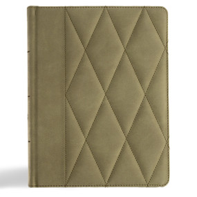 CSB Notetaking Bible, Large Print Edition, Sage Suedesoft LeatherTouch Over Board by CSB Bibles by Holman, 9798384533412