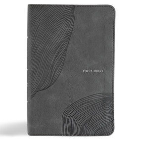 CSB Single-Column Compact Bible, Digital Study Edition, Charcoal LeatherTouch by CSB Bibles by Holman, 9798384533450