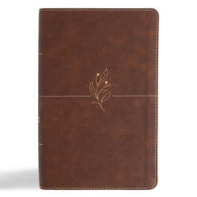 CSB Single-Column Personal Size Bible, Digital Study Edition, Brown LeatherTouch by CSB Bibles by Holman, 9798384533467