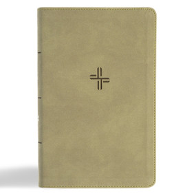 CSB Single-Column Personal Size Bible, Digital Study Edition, Sage SuedeSoft LeatherTouch by CSB Bibles by Holman, 9798384533474