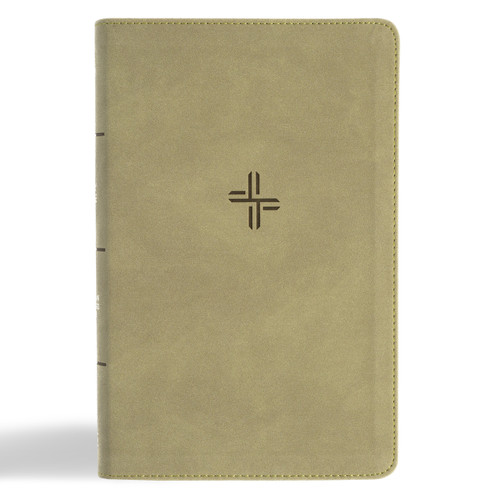 CSB Single-Column Personal Size Bible, Digital Study Edition, Sage SuedeSoft LeatherTouch by CSB Bibles by Holman, 9798384533474