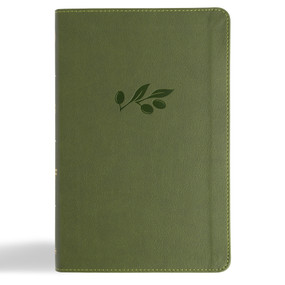 CSB Thinline Bible, Anglicised Edition, Olive LeatherTouch by CSB Bibles by Holman, 9798384533535