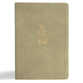 KJV Super Giant Print Reference Bible, Sage SuedeSoft LeatherTouch by Holman Bible Publishers, 9798384533610