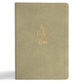 KJV Super Giant Print Reference Bible, Sage SuedeSoft LeatherTouch, Indexed by Holman Bible Publishers, 9798384533627