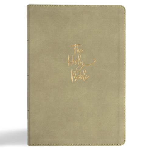 KJV Super Giant Print Reference Bible, Sage SuedeSoft LeatherTouch, Indexed by Holman Bible Publishers, 9798384533627
