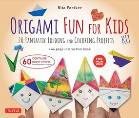 Origami Fun for Kids Kit (Make Colorful and Easy Origami Animals: Kit Includes Origami Book, 98 Papers and 21 Original Projects) by Rita Foelker, 9780804859295