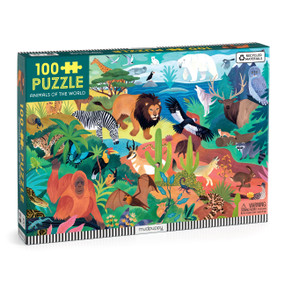 Animals of the World 100 Piece Puzzle by Mudpuppy, 9780735386167