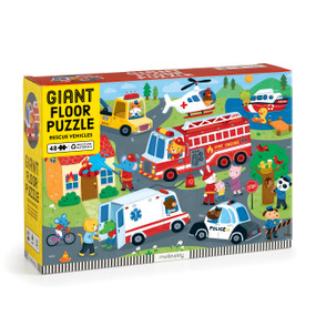Rescue Vehicles 48 Piece Giant Floor Puzzle by Mudpuppy, 9780735386266
