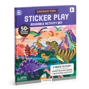 Dinosaur Park Sticker Play Reusable Activity Set by Mudpuppy, 9780735386525