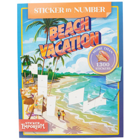 Sticker by Number Beach Vacation (Sticker Emporium) by Katie Melrose, Cottage Door Press, 9798890191779