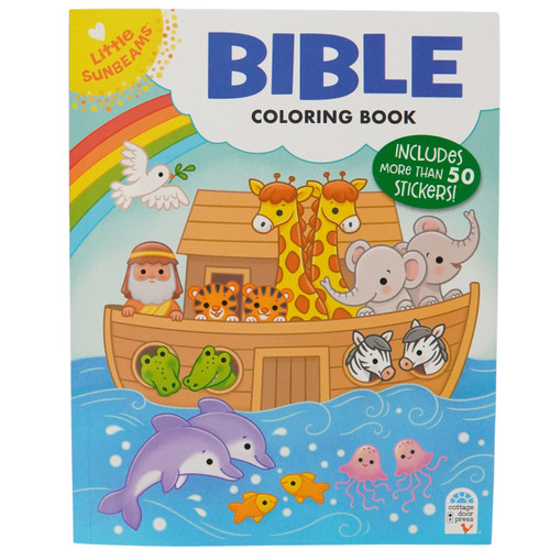 Bible Coloring Book with Stickers by Ela Jarzabek, Daniela Massironi, Cottage Door Press, 9798890193667