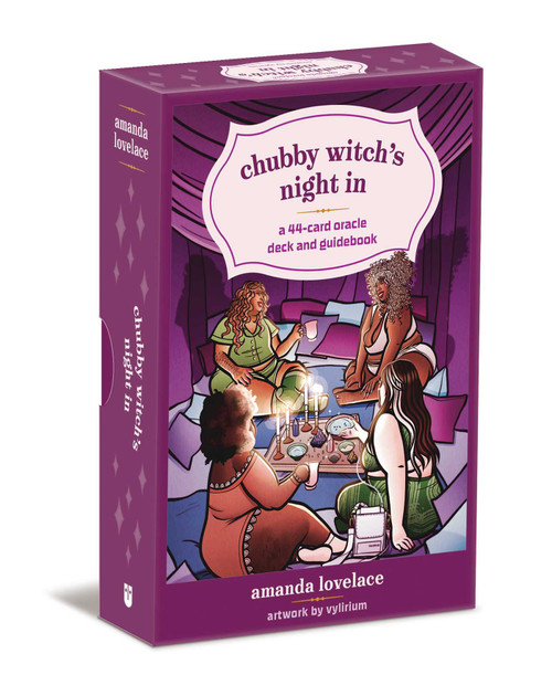 Chubby Witch's Night In (A 44-Card Oracle Deck and Guidebook) by Amanda Lovelace, 9781524893200