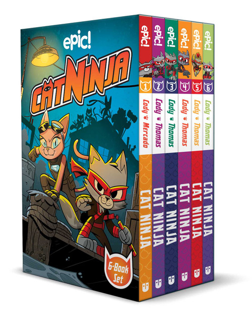 Cat Ninja Box Set Books 1-6 by Matthew Cody, Marcie Colleen, Yehudi Mercado, Chad Thomas, 9798881603663