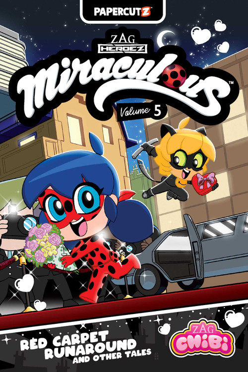 Miraculous Chibi Vol. 5 (Red Carpet Runaround and Other Tales) by Carrie Harris, Jeremy Whitley, Sarah Cooke, Adel E. Talemi, 9781545820803