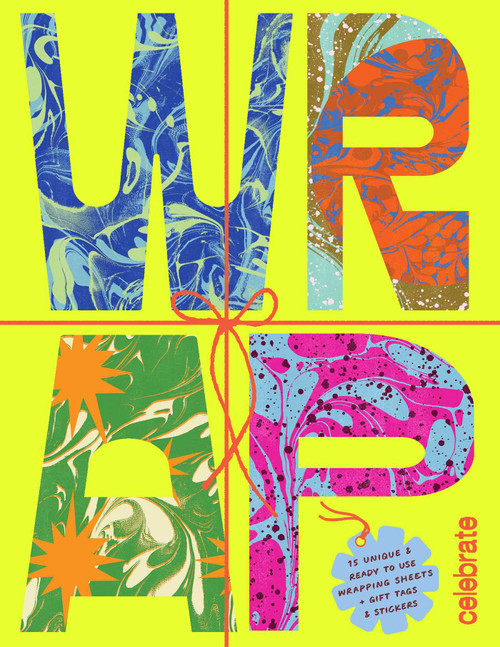 WRAP: Celebrate - Gift Wrapping Paper Book with Gift Tags by Sweet Hearts Press, 9781923208216