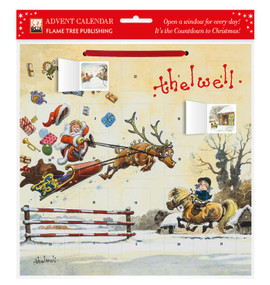 Norman Thelwell: Showjumping Santa Advent Calendar (with stickers) by Flame Tree Studio, 9781835622483