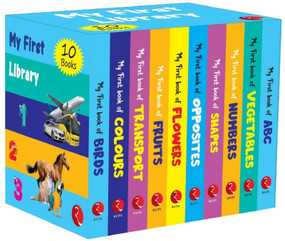 My First Library - Set Of 10 Books (Box Set) - Kids Learning Board Books - 9789355204844 by Moonstone, 9789355204844