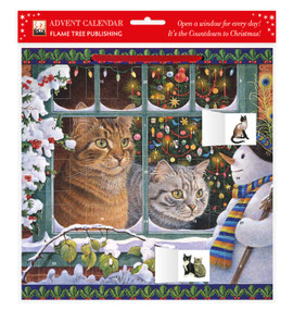 Lesley Anne Ivory - Snowy Christmas: Megatab, Mintaka and the Snowman Advent Calendar 2021 (with stickers) by Flame Tree Studio, 9781839641138