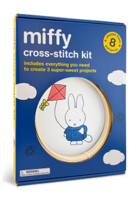Miffy Cross-Stitch Kit (Includes Everything You Need to Create 3 Super-Sweet Projects (Choose from 8 Patterns)) by Sosae Caetano, Dennis Caetano, Dick Bruna, 9798894140124