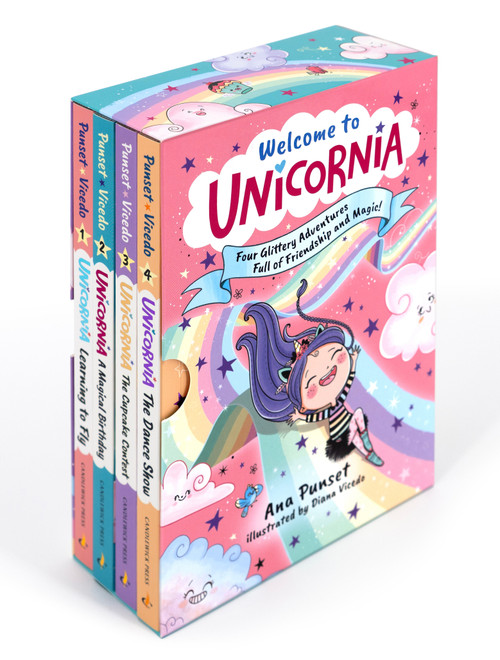 Welcome to Unicornia: Four Glittery Adventures Full of Friendship and Magic! ((Box Set of Early Chapter Readers about Unicorns)) by Ana Punset, Diana Vicedo, 9781536249682