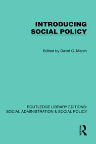 Introducing Social Policy - 9781041074588 by David C. Marsh, 9781041074588