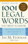 1001 Legal Words You Need to Know (The Ultimate Guide to the Language of the Law) by Jay M. Feinman, 9780195181333