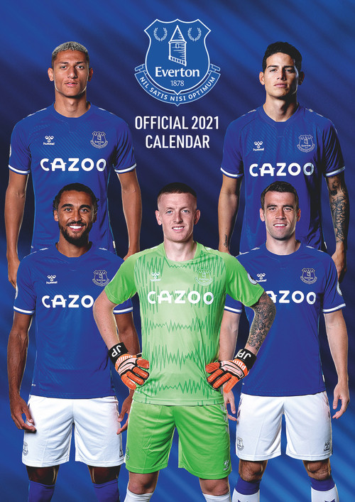 The Official Everton Football Club Calendar 2021 by A.F.C Bournemouth, 9781838545253