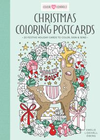 Christmas Coloring Postcards (20 Festive Holiday Cards to Color, Sign, and Send) by Emelie Lidehäll Öberg, 9780764370038