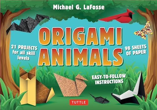 Origami Animals Kit (Make Colorful and Easy Origami Animals: Kit Includes Origami Book, 98 Papers and 45 Original Projects) by Michael G. LaFosse, 9780804859288