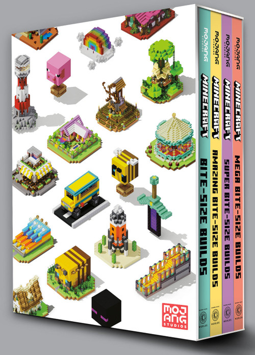 Minecraft: Bite-Size Builds Collection 4-Book Boxed Set by Mojang AB, The Official Minecraft Team, 9798217094516