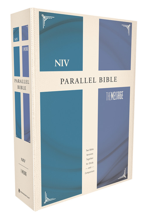 NIV, The Message, Parallel Bible, Hardcover (Two Bible Versions Together for Study and Comparison) by Eugene H. Peterson, Zondervan, 9780310436829