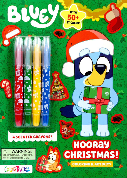 Bluey Colortivity: Hooray Christmas! by Delaney Foerster, 9780794453459