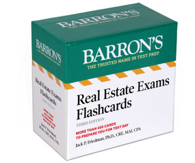 Real Estate Exams Flashcards, Third Edition: Up-to-Date Review by Jack P. Friedman, 9781506298399