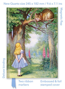 John Tenniel: Alice and the Cheshire Cat (Foiled Quarto Journal) by Flame Tree Studio, 9781835625903