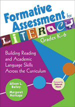 Formative Assessment for Literacy, Grades K-6 (Building Reading and Academic Language Skills Across the Curriculum) by Alison L. Bailey, Margaret Heritage, 9781412949088
