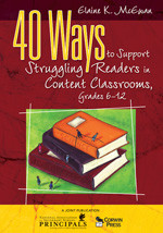 40 Ways to Support Struggling Readers in Content Classrooms, Grades 6-12 - 9781412952057 by Elaine K. McEwan, 9781412952057