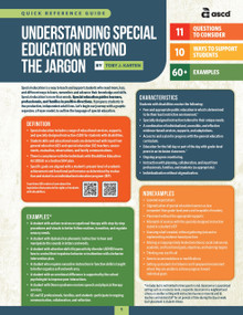 Understanding Special Education Beyond the Jargon (Quick Reference Guide) by Toby J. Karten, 9781416633716