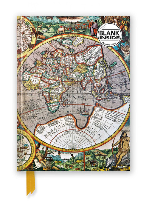 Antique Map (Foiled Blank Journal) by Flame Tree Studio, 9781835625835