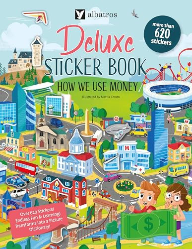 Deluxe Sticker Book: How We Use Money by Joli Hannah, Mattia Cerato, 9788000076140