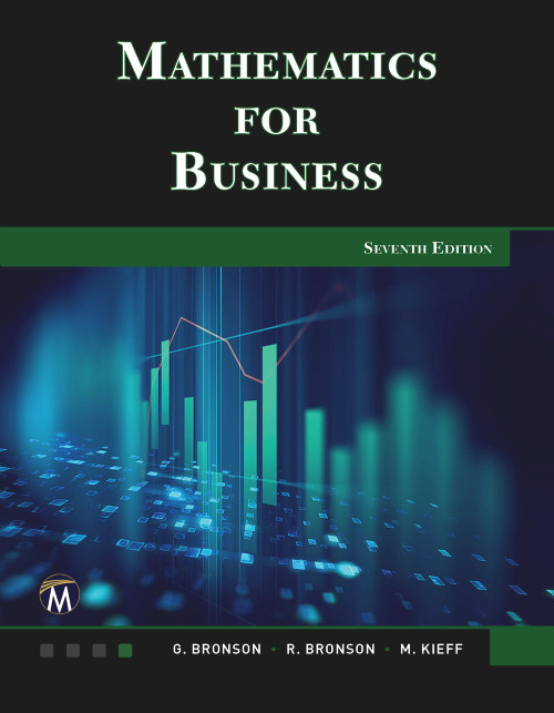 Mathematics for Business by Gary Bronson, Richard Bronson, Maureen Kieff, 9781683927662
