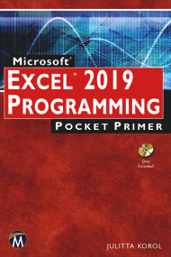 Microsoft Excel 2019 Programming Pocket Primer by Julitta Korol, 9781683924128