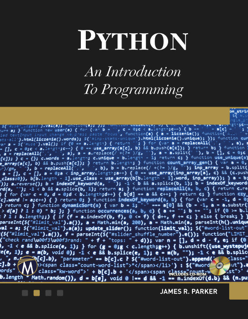 Python. An Introduction to Programming - 9781944534653 by James R. Parker, 9781944534653