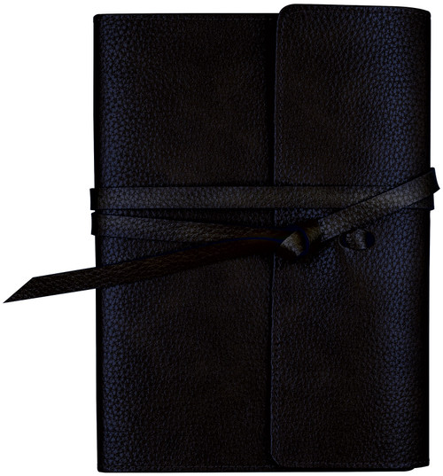 Black Leather Wrap Journal (Traveler's Notebook) by , 9781441346711
