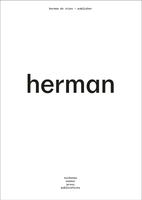 herman de vries - publisher by Lynn Rhijn, Ton Geerts, 9789462625907