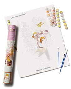 Pink Haze Paint by Numbers Kit & Canvas - DIY Adult Craft Kit - Artist Designed by Journey of Something, Adele Naido, 9781488969102