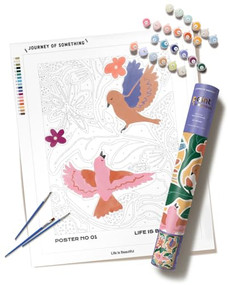 Life is Beautiful Paint by Numbers Kit & Canvas - DIY Adult Craft Kit - Artist Designed by Journey of Something, 9781488969164