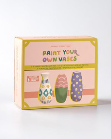 Paint Your Own Vase Kit - DIY Ceramic Vase Painting Set by Journey of Something, 9781488969195