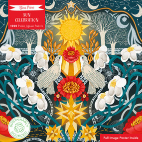 Adult Sustainable Jigsaw Puzzle Nina Pace: Sun Celebration (1000-pieces. Ethical, Sustainable, Earth-friendly) by Flame Tree Studio, 9781835626153
