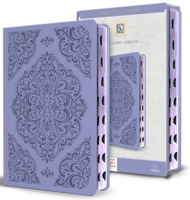 KJV Holy Bible, Large Print Medium Format, Lavender Faux Leather w/Thumb Index and Ribbon Marker, Red Letter by KING JAMES VERSION, 9798890984623